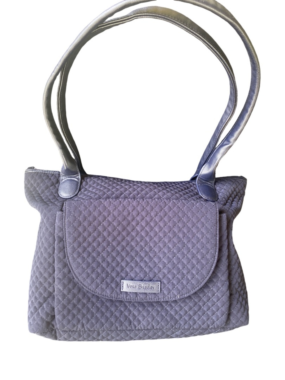 Beautiful NAVY Vera Bradley Quilted Navy Blue Shoulder Bag with Double Straps